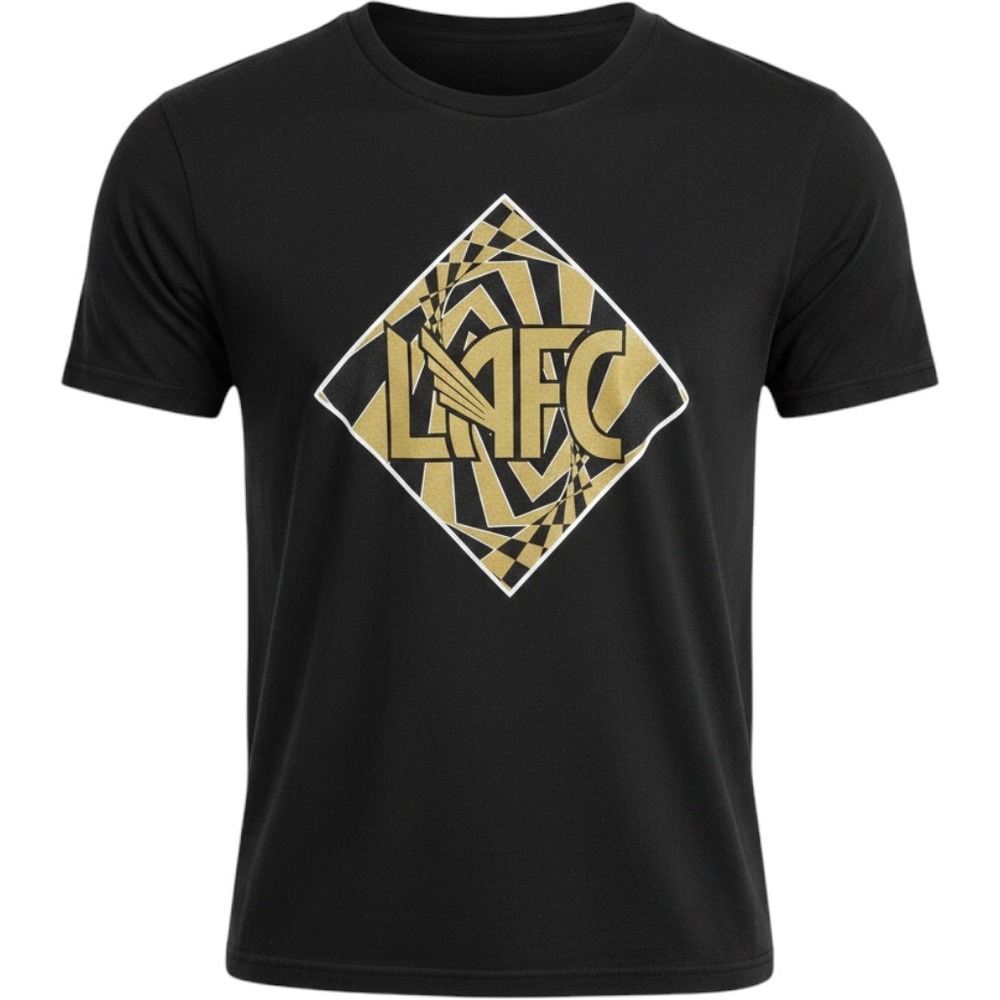 MLS Los Angeles FC LAFC Youth T-Shirt Black Gold Graphic Tee Size M 10/12